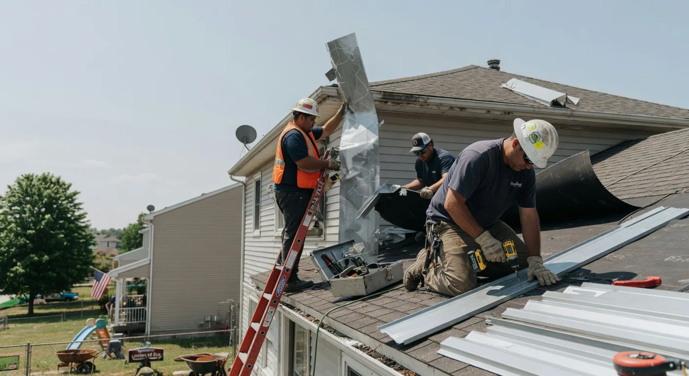 Storm Damage Metal Roof Repair in Kissee Mills, MO